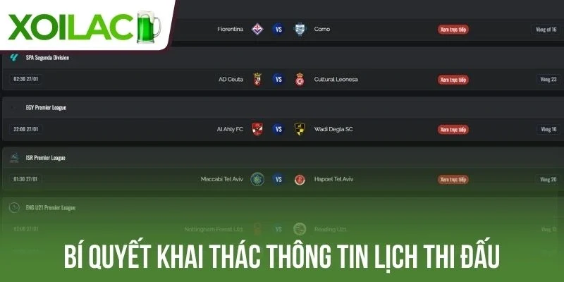 Bí quyết khai thác thông tin Xoilac chuẩn