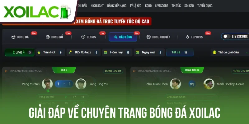 Giải đáp về chuyên trang bóng đá Xoilac