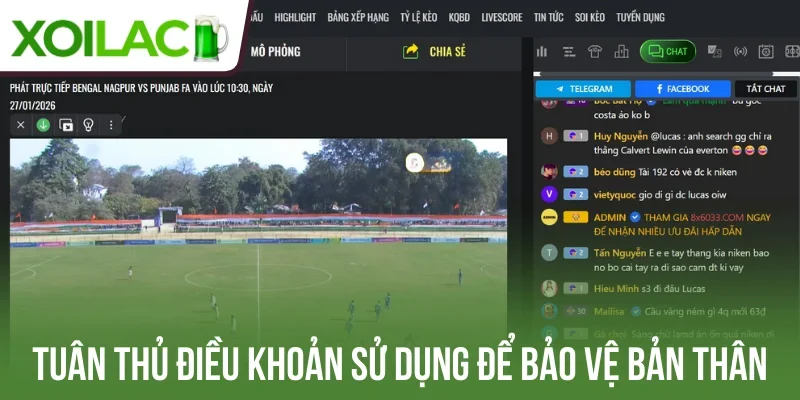 Tuân thủ quy định điều khoản sử dụng để bảo vệ bản thân