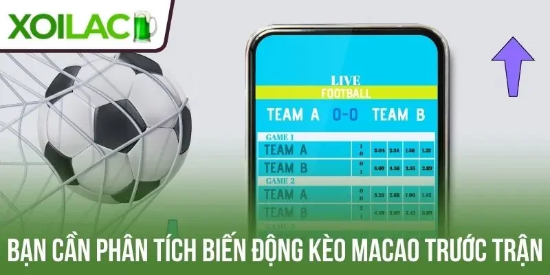 Bạn cần phân tích biến động kèo Macao trước trận