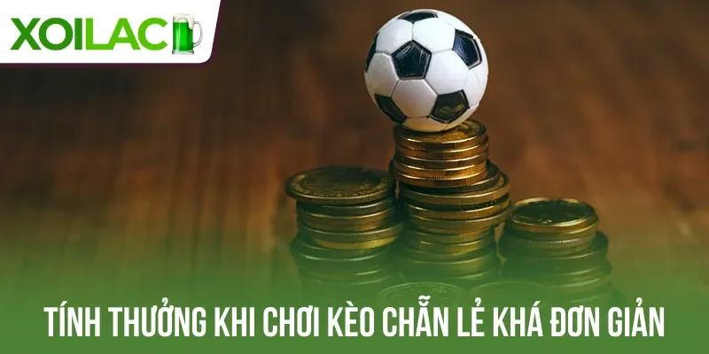 Tính thưởng khi chơi kèo chẵn lẻ khá đơn giản
